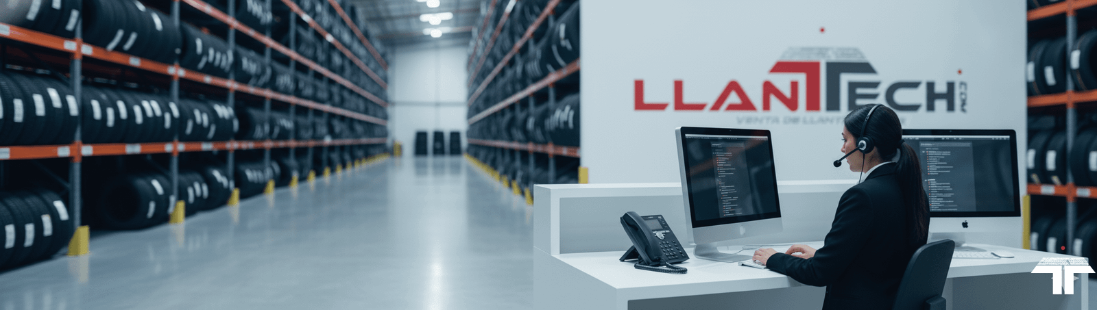 Equipo despachando llantas en LlanTTech desde las instalaciones en Zona Franca de Occidente